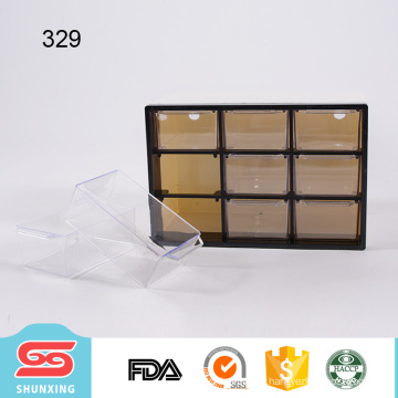 shunxing new arrival tabletop storage mini plastic box with multi drawer